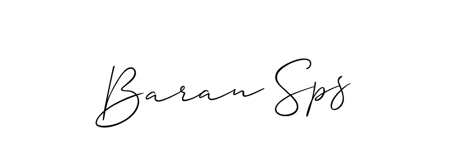 Best and Professional Signature Style for Baran Sps. Allison_Script Best Signature Style Collection. Baran Sps signature style 2 images and pictures png