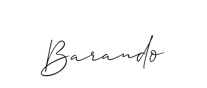 It looks lik you need a new signature style for name Barando. Design unique handwritten (Allison_Script) signature with our free signature maker in just a few clicks. Barando signature style 2 images and pictures png