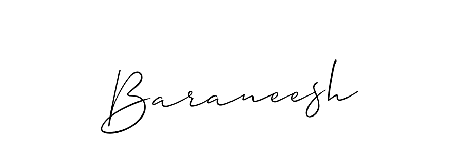 Best and Professional Signature Style for Baraneesh. Allison_Script Best Signature Style Collection. Baraneesh signature style 2 images and pictures png