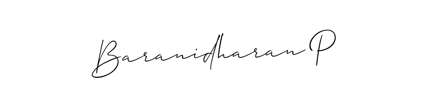 Here are the top 10 professional signature styles for the name Baranidharan P. These are the best autograph styles you can use for your name. Baranidharan P signature style 2 images and pictures png