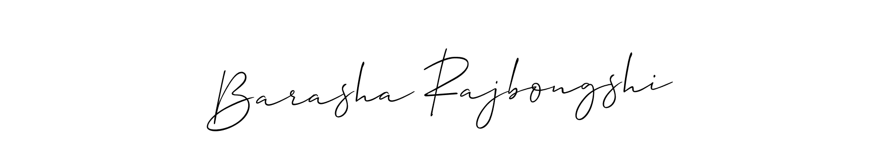 Create a beautiful signature design for name Barasha Rajbongshi. With this signature (Allison_Script) fonts, you can make a handwritten signature for free. Barasha Rajbongshi signature style 2 images and pictures png