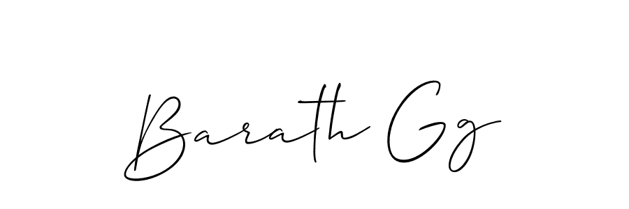 It looks lik you need a new signature style for name Barath Gg. Design unique handwritten (Allison_Script) signature with our free signature maker in just a few clicks. Barath Gg signature style 2 images and pictures png