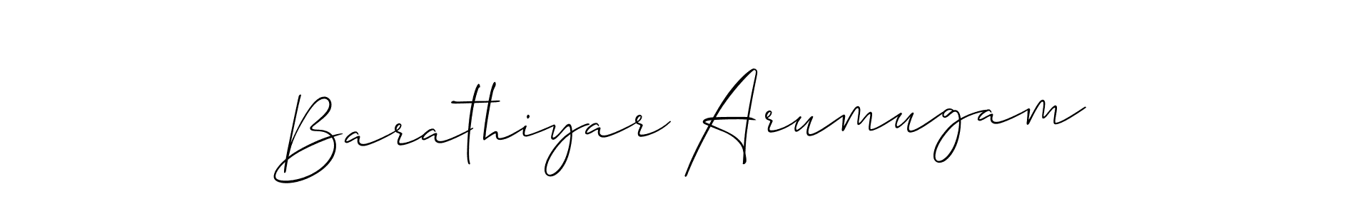 You should practise on your own different ways (Allison_Script) to write your name (Barathiyar Arumugam) in signature. don't let someone else do it for you. Barathiyar Arumugam signature style 2 images and pictures png