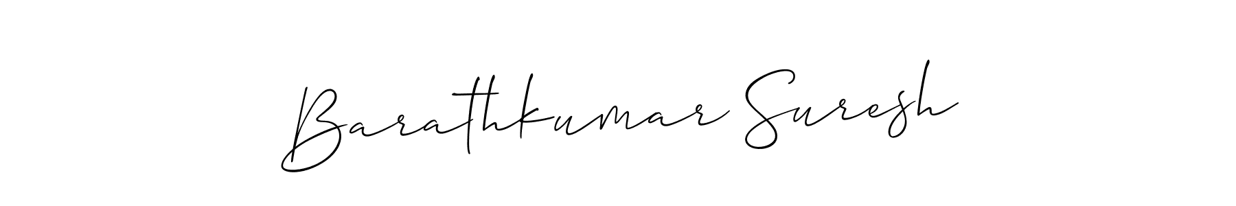 Barathkumar Suresh stylish signature style. Best Handwritten Sign (Allison_Script) for my name. Handwritten Signature Collection Ideas for my name Barathkumar Suresh. Barathkumar Suresh signature style 2 images and pictures png