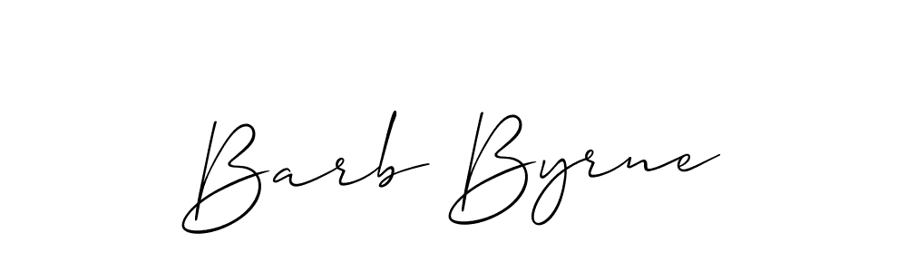 Allison_Script is a professional signature style that is perfect for those who want to add a touch of class to their signature. It is also a great choice for those who want to make their signature more unique. Get Barb Byrne name to fancy signature for free. Barb Byrne signature style 2 images and pictures png