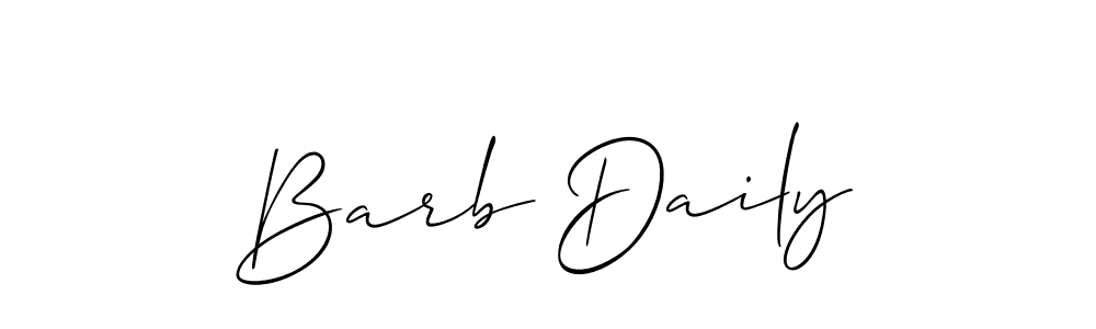 Best and Professional Signature Style for Barb Daily. Allison_Script Best Signature Style Collection. Barb Daily signature style 2 images and pictures png