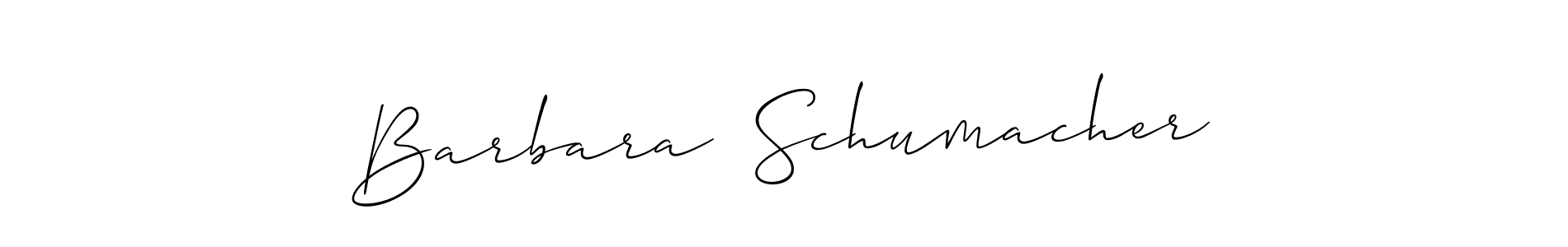 Also we have Barbara  Schumacher name is the best signature style. Create professional handwritten signature collection using Allison_Script autograph style. Barbara  Schumacher signature style 2 images and pictures png