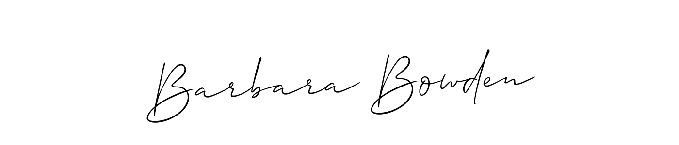 Make a short Barbara Bowden signature style. Manage your documents anywhere anytime using Allison_Script. Create and add eSignatures, submit forms, share and send files easily. Barbara Bowden signature style 2 images and pictures png