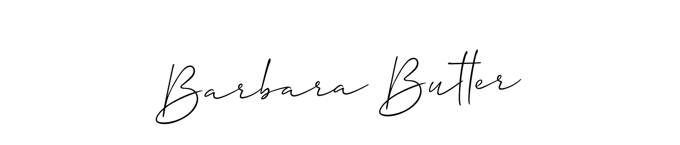 Design your own signature with our free online signature maker. With this signature software, you can create a handwritten (Allison_Script) signature for name Barbara Butler. Barbara Butler signature style 2 images and pictures png