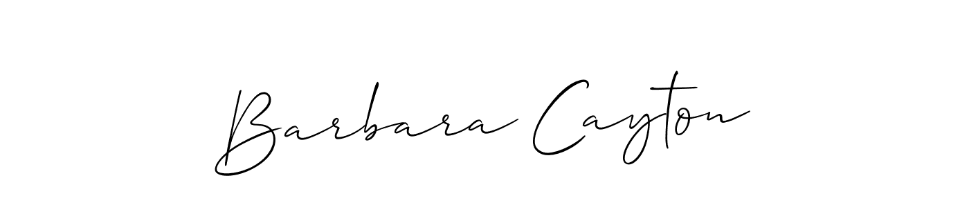 The best way (Allison_Script) to make a short signature is to pick only two or three words in your name. The name Barbara Cayton include a total of six letters. For converting this name. Barbara Cayton signature style 2 images and pictures png