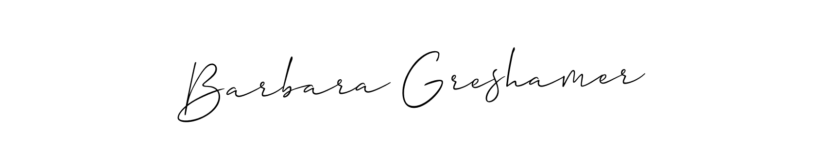 Make a beautiful signature design for name Barbara Greshamer. Use this online signature maker to create a handwritten signature for free. Barbara Greshamer signature style 2 images and pictures png