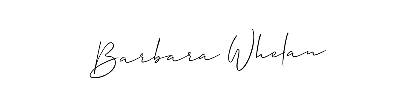 You should practise on your own different ways (Allison_Script) to write your name (Barbara Whelan) in signature. don't let someone else do it for you. Barbara Whelan signature style 2 images and pictures png