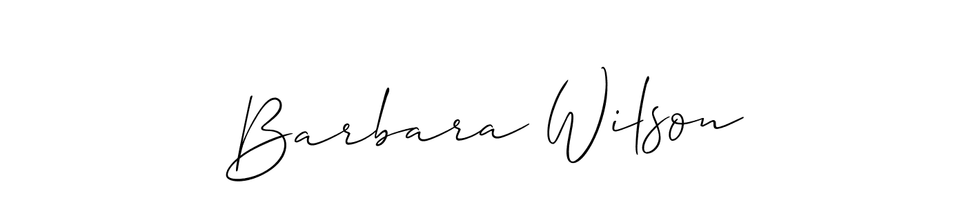 You should practise on your own different ways (Allison_Script) to write your name (Barbara Wilson) in signature. don't let someone else do it for you. Barbara Wilson signature style 2 images and pictures png