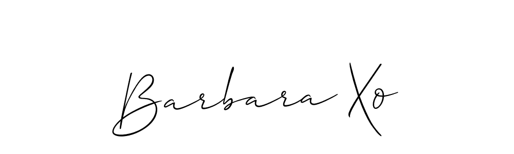 if you are searching for the best signature style for your name Barbara Xo. so please give up your signature search. here we have designed multiple signature styles  using Allison_Script. Barbara Xo signature style 2 images and pictures png