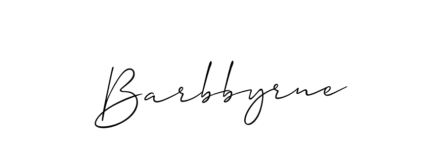 Allison_Script is a professional signature style that is perfect for those who want to add a touch of class to their signature. It is also a great choice for those who want to make their signature more unique. Get Barbbyrne name to fancy signature for free. Barbbyrne signature style 2 images and pictures png