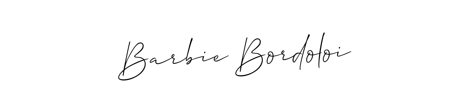 Similarly Allison_Script is the best handwritten signature design. Signature creator online .You can use it as an online autograph creator for name Barbie Bordoloi. Barbie Bordoloi signature style 2 images and pictures png