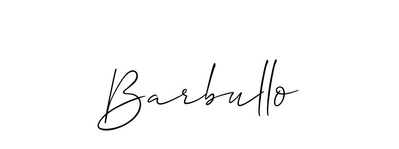 Similarly Allison_Script is the best handwritten signature design. Signature creator online .You can use it as an online autograph creator for name Barbullo. Barbullo signature style 2 images and pictures png