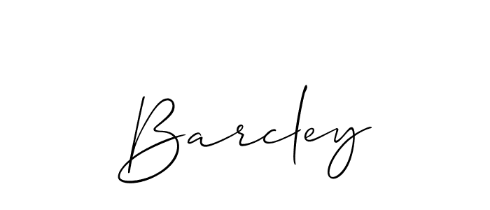 Use a signature maker to create a handwritten signature online. With this signature software, you can design (Allison_Script) your own signature for name Barcley. Barcley signature style 2 images and pictures png
