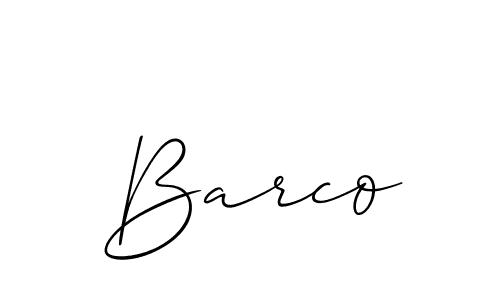 Create a beautiful signature design for name Barco. With this signature (Allison_Script) fonts, you can make a handwritten signature for free. Barco signature style 2 images and pictures png