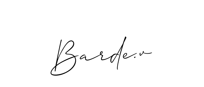 Also You can easily find your signature by using the search form. We will create Barde.v name handwritten signature images for you free of cost using Allison_Script sign style. Barde.v signature style 2 images and pictures png