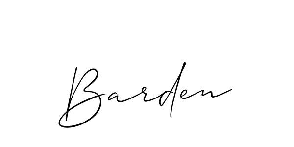 Best and Professional Signature Style for Barden. Allison_Script Best Signature Style Collection. Barden signature style 2 images and pictures png