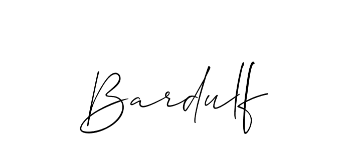 Design your own signature with our free online signature maker. With this signature software, you can create a handwritten (Allison_Script) signature for name Bardulf. Bardulf signature style 2 images and pictures png
