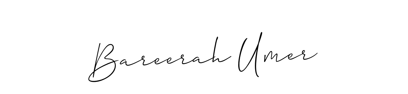 Make a beautiful signature design for name Bareerah Umer. Use this online signature maker to create a handwritten signature for free. Bareerah Umer signature style 2 images and pictures png