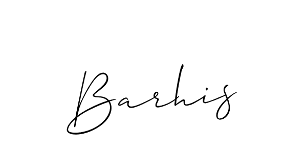 How to make Barhis name signature. Use Allison_Script style for creating short signs online. This is the latest handwritten sign. Barhis signature style 2 images and pictures png