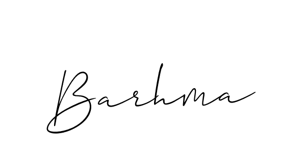 You should practise on your own different ways (Allison_Script) to write your name (Barhma) in signature. don't let someone else do it for you. Barhma signature style 2 images and pictures png