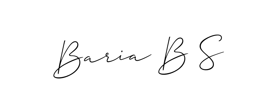 You can use this online signature creator to create a handwritten signature for the name Baria B S. This is the best online autograph maker. Baria B S signature style 2 images and pictures png