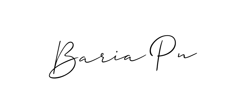Also You can easily find your signature by using the search form. We will create Baria Pn name handwritten signature images for you free of cost using Allison_Script sign style. Baria Pn signature style 2 images and pictures png