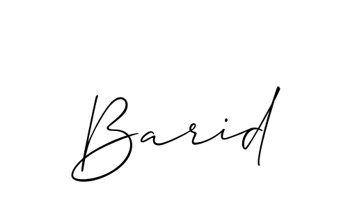 if you are searching for the best signature style for your name Barid. so please give up your signature search. here we have designed multiple signature styles  using Allison_Script. Barid signature style 2 images and pictures png