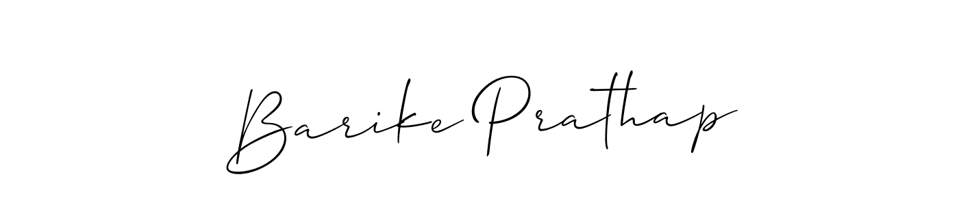 Make a short Barike Prathap signature style. Manage your documents anywhere anytime using Allison_Script. Create and add eSignatures, submit forms, share and send files easily. Barike Prathap signature style 2 images and pictures png