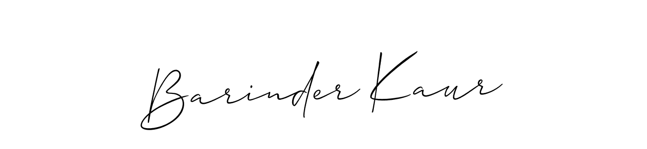 The best way (Allison_Script) to make a short signature is to pick only two or three words in your name. The name Barinder Kaur include a total of six letters. For converting this name. Barinder Kaur signature style 2 images and pictures png