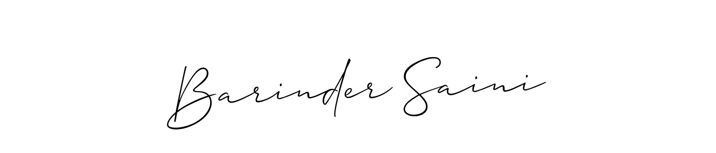 Best and Professional Signature Style for Barinder Saini. Allison_Script Best Signature Style Collection. Barinder Saini signature style 2 images and pictures png