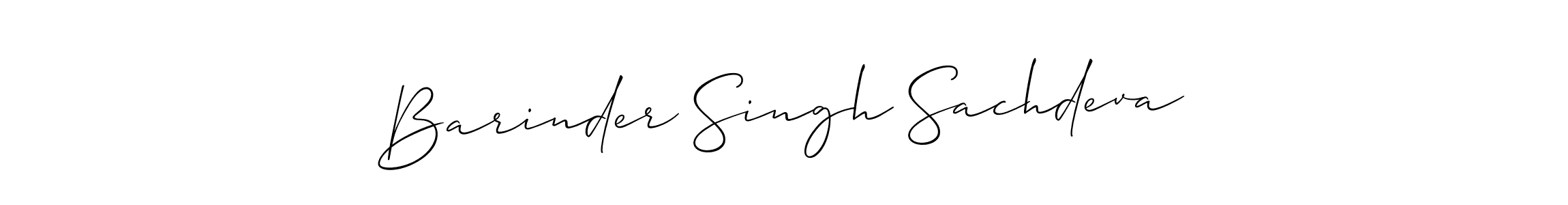 You should practise on your own different ways (Allison_Script) to write your name (Barinder Singh Sachdeva) in signature. don't let someone else do it for you. Barinder Singh Sachdeva signature style 2 images and pictures png