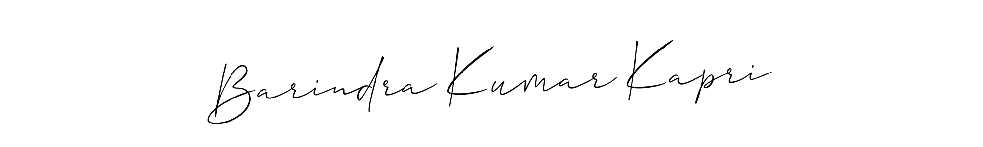 Make a beautiful signature design for name Barindra Kumar Kapri. With this signature (Allison_Script) style, you can create a handwritten signature for free. Barindra Kumar Kapri signature style 2 images and pictures png