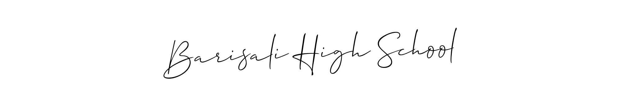 Barisali High School stylish signature style. Best Handwritten Sign (Allison_Script) for my name. Handwritten Signature Collection Ideas for my name Barisali High School. Barisali High School signature style 2 images and pictures png