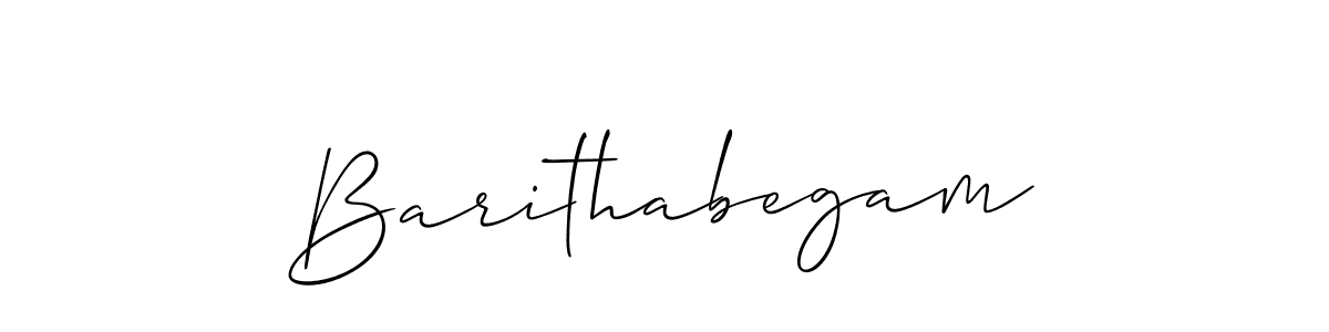 How to make Barithabegam name signature. Use Allison_Script style for creating short signs online. This is the latest handwritten sign. Barithabegam signature style 2 images and pictures png