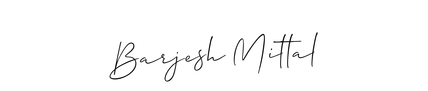 It looks lik you need a new signature style for name Barjesh Mittal. Design unique handwritten (Allison_Script) signature with our free signature maker in just a few clicks. Barjesh Mittal signature style 2 images and pictures png
