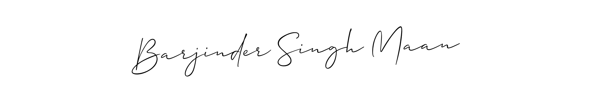 Allison_Script is a professional signature style that is perfect for those who want to add a touch of class to their signature. It is also a great choice for those who want to make their signature more unique. Get Barjinder Singh Maan name to fancy signature for free. Barjinder Singh Maan signature style 2 images and pictures png