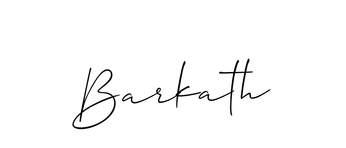 How to Draw Barkath signature style? Allison_Script is a latest design signature styles for name Barkath. Barkath signature style 2 images and pictures png