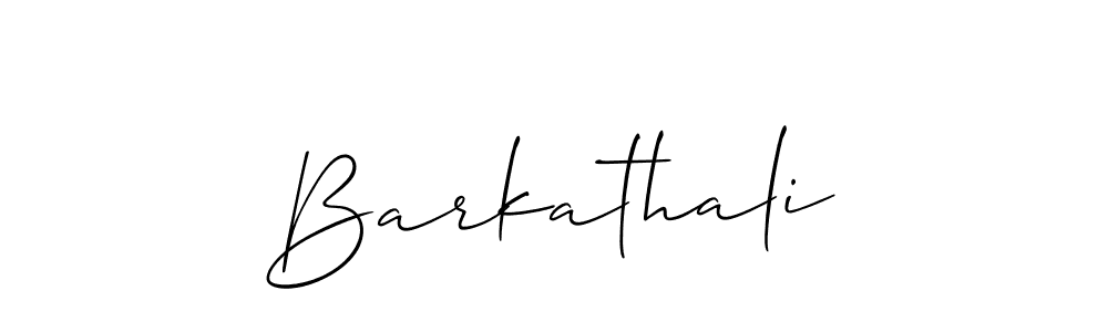 Make a beautiful signature design for name Barkathali. With this signature (Allison_Script) style, you can create a handwritten signature for free. Barkathali signature style 2 images and pictures png