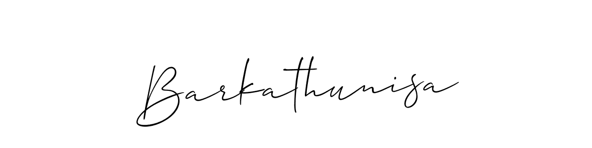 You should practise on your own different ways (Allison_Script) to write your name (Barkathunisa) in signature. don't let someone else do it for you. Barkathunisa signature style 2 images and pictures png