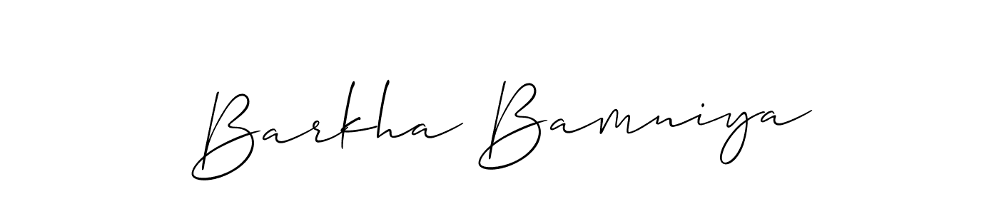 Best and Professional Signature Style for Barkha Bamniya. Allison_Script Best Signature Style Collection. Barkha Bamniya signature style 2 images and pictures png