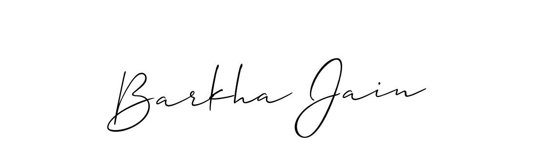 if you are searching for the best signature style for your name Barkha Jain. so please give up your signature search. here we have designed multiple signature styles  using Allison_Script. Barkha Jain signature style 2 images and pictures png