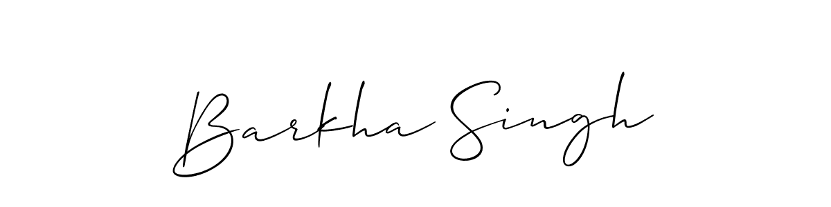 if you are searching for the best signature style for your name Barkha Singh. so please give up your signature search. here we have designed multiple signature styles  using Allison_Script. Barkha Singh signature style 2 images and pictures png