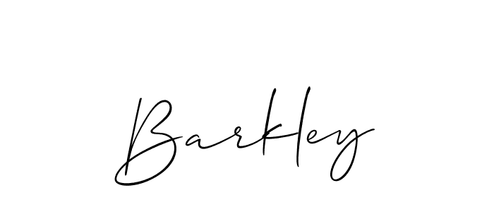 Use a signature maker to create a handwritten signature online. With this signature software, you can design (Allison_Script) your own signature for name Barkley. Barkley signature style 2 images and pictures png