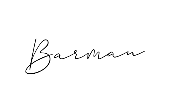 It looks lik you need a new signature style for name Barman. Design unique handwritten (Allison_Script) signature with our free signature maker in just a few clicks. Barman signature style 2 images and pictures png