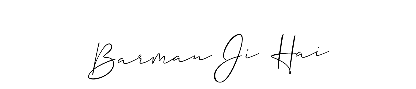 Make a beautiful signature design for name Barman Ji  Hai. Use this online signature maker to create a handwritten signature for free. Barman Ji  Hai signature style 2 images and pictures png